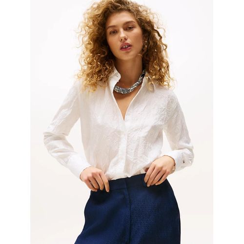 Chemise En Soie Mélangée The Runway Collection Regular Shirt/Ecru - 40