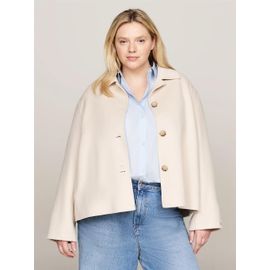 Trench-Coat Court Curve En Laine Majoritaire Crv Df Wool Blnd Short Sb Trench/Classic Beige - 50