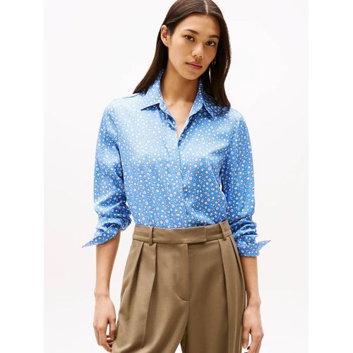 Chemise Coupe Standard À Poignets Resserrés Fluid Viscose Regular Ls Shirt/Floral Ditsy/ Blue Spell - 32