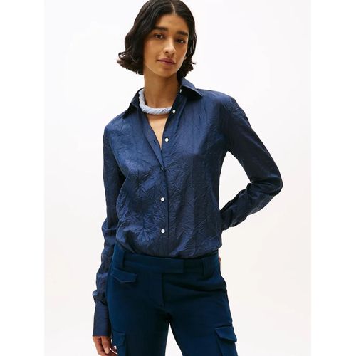 Chemise En Soie Mélangée The Runway Collection Regular Shirt/Dark Blue - 40