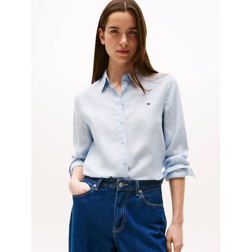 Chemise En Lin Coupe Standard Ess Linen Relaxed Shirt/Sky Blue - 34