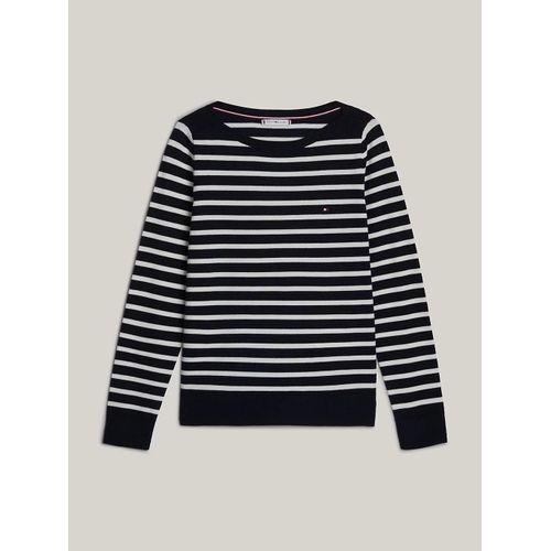 Pull Adaptive En Jersey À Col Bateau Adp Co Jersey Stitch B-Nk Ls Swt/Breton Stp Desert Sky/ Ivory Petal - Xxs