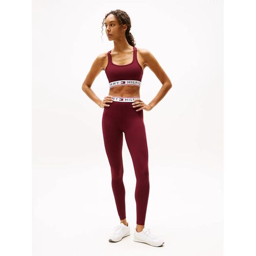 Legging De Sport Th Cool Essentials Rw Tape Legging/Burgundy - L