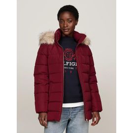 Veste En Duvet À Capuche Avec Fausse Fourrure Heritage Down Tyra Jkt With Fur/Burgundy - Xxs