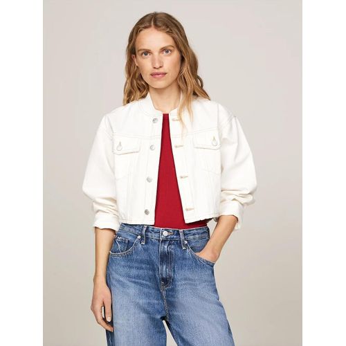 Bomber Décontracté Court En Denim Dnm Ls Short Bomber Ecru Ctd/Ecru - 40