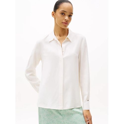 Chemise Décontractée À Boutons Dorés Soft Viscose Regular Ls Shirt/Ivory Petal - 32
