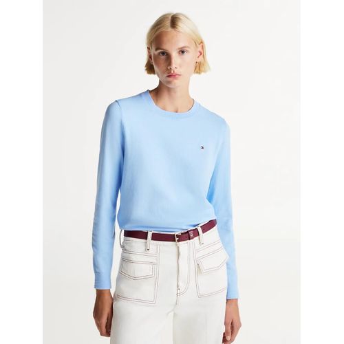 Pull À Col Ras-Du-Cou Co Jersey Stitch C-Nk Ls Swt/Blue - Xs