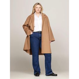 Manteau Curve En Laine Majoritaire Double Face Crv Reg Df Wool Belted Coat/Light Sepia Brown - 48