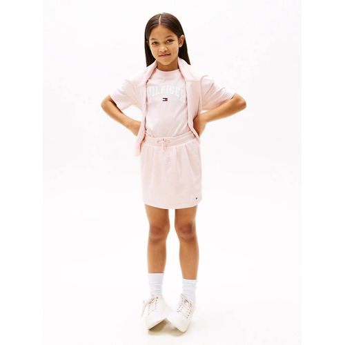 Jupe Courte Varsity En Tissu Éponge Pleat Terry Skirt/Coral Ice Heather - 152 Cm