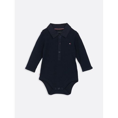 Body Côtelé À Col Et Manches Longues Rib Body Ls/Dark Blue - 92 Cm