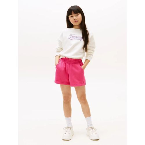 Short De Jogging À Volants À La Taille Tommy Tonal Flag Sweatshort/Jewel Pink - 164 Cm