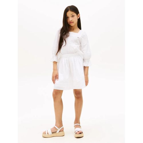 Jupe À Galon En Broderie Anglaise Embroidered Tape Skirt/White - 74 Cm