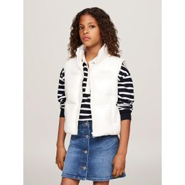 Doudoune Sans Manches Décontractée Brillante New York Glossy Puffer Vest/Off White - 8
