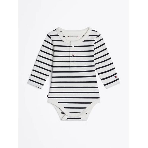 Body Rayé À Manches Longues Nautical Stripe Boy Body Ls/Navy Blue - 68 Cm