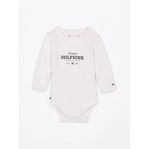 Body Hilfiger Monotype À Manches Longues Monotype Logo Body Ls/White - 86 Cm