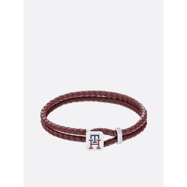 Bracelet Th Monogram En Cuir Bordeaux Th Monogram Bracelet/Burgundy