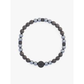 Bracelet En Perles En Onyx À Monogramme Th Th85 Beads Le Bracelet/Black