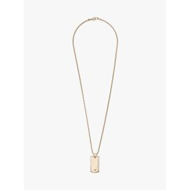 Collier Plaque D'identification Plaqué Or Jameson Necklace/Gold