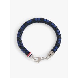 Bracelet En Cuir Tressé Bleu Tyson Bracelet/Blue