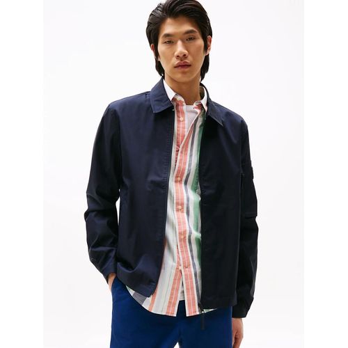 Surchemise De Sport À Logo En Caoutchouc Tech Shirt Jacket/Navy Blue - S