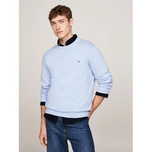 Pull Avec Cachemire À Col Ras-Du-Cou Pima Org Ctn Cashmere Crew Neck/Vessel Blue Heather - Xs