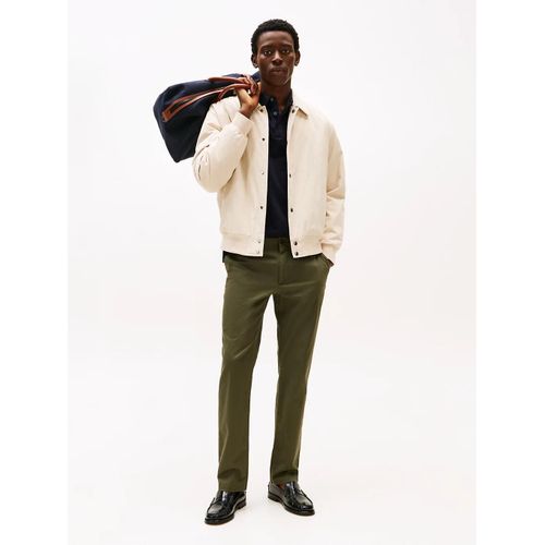 Chino Droit Denton Denton Printed Structure Chino/Platinum Olive - 36-34