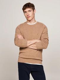 Pull En Pure Laine À Col Ras-Du-Cou Lambswool Crew Neck/Safari Canvas Heather - Xxl