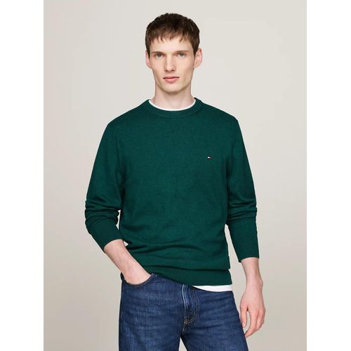 Pull Avec Cachemire À Col Ras-Du-Cou Pima Org Ctn Cashmere Crew Neck/Ornamental Green Heather - Xxxl