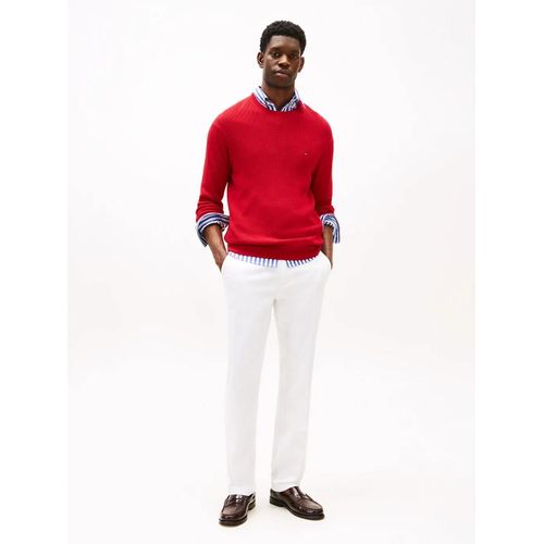 Chino Droit Denton En Satin Denton Chino Satin/Optic White - 32-34