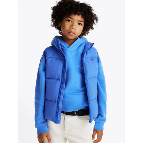 Doudoune Sans Manches À Logo Au Dos U Down Denim Look Vest/Bright Light Blue - 164 Cm