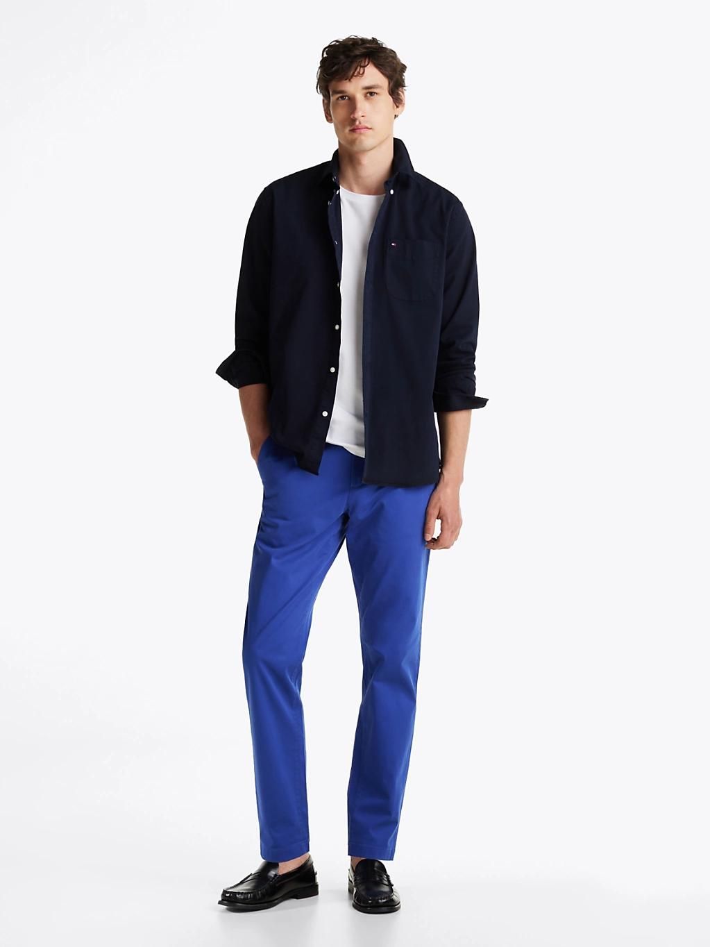 Chino Décontracté Harlem Harlem Chino Satin/Monochrome Blue - 31-34