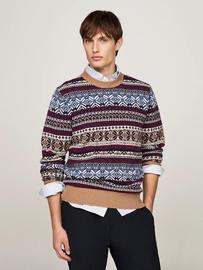 Pull À Motif Fair Isle En Laine Majoritaire Gifting Wool Blend Fairisle C Nk/Safari Canvas / Multi - Xs