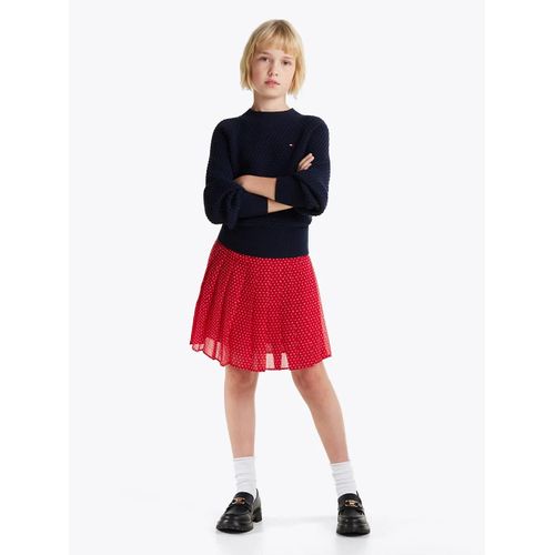 Minijupe Plissée À Motif Étoiles Stars Aop Pleated Skirt/Bright Red - 152 Cm