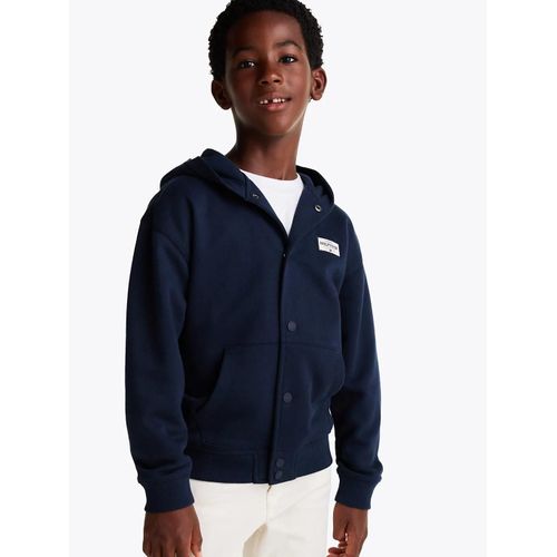 Sweat 1985 Collection À Boutons-Pression Monotype 1985 Label Hoodie/Dark Blue - 176 Cm