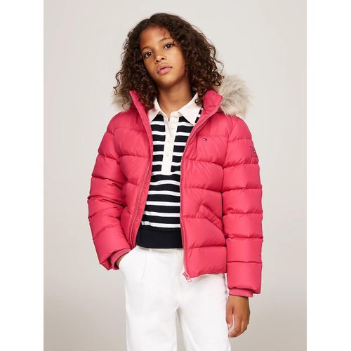 Doudoune À Capuche En Fausse Fourrure Essential Down Fur Hood Jacket/Heritage Pink - 98 Cm