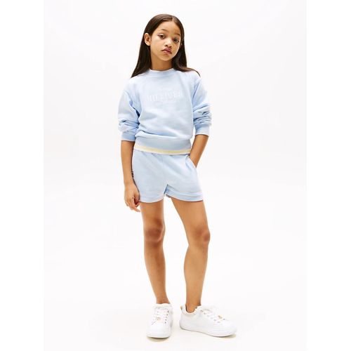 Short En Molleton Décontracté Tommy Script Cn Sweatshort/Sky Blue - 98 Cm