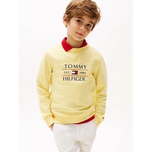Sweat À Logo Tommy Flag Hilfiger Sweatshirt/Citronella - 176 Cm
