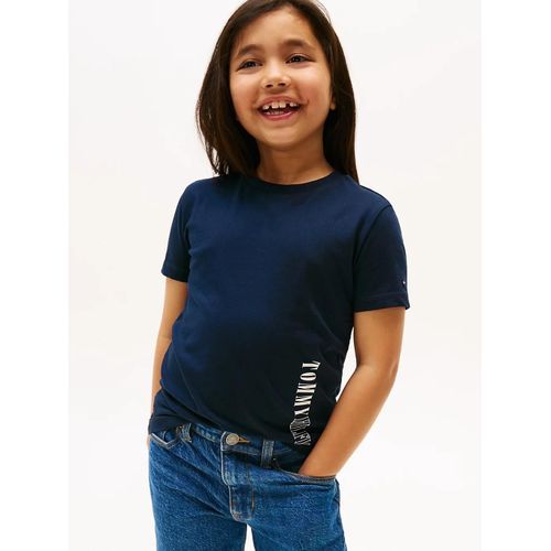 T-Shirt À Logo Contrasté Tommy Hilfiger Graphic T-Shirt/Dark Blue - 74 Cm