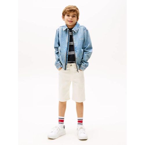 Short Droit En Denim Blanc Modern Straight Short White/White - 122 Cm
