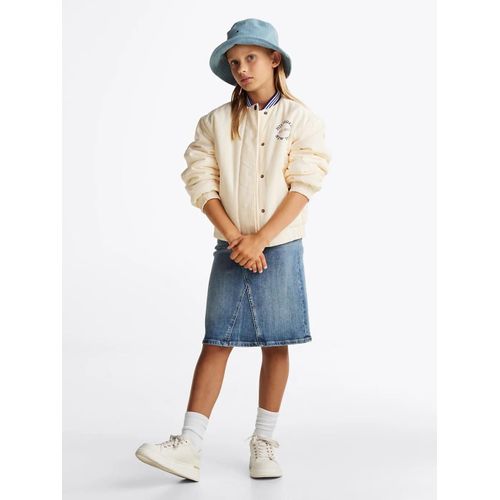 Jupe En Denim Vintage Wash Longueur Midi Long Denim Skirt Vintage/Blue - 164 Cm