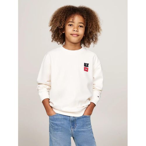Sweat À Col Ras-Du-Cou Et Logo Au Dos Flags Embroidered Sweatshirt/Off White - 74 Cm