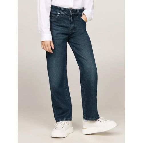 Jean Girlfriend Droit Délavé Green-Cast Girlfriend Green Cast Wash/Greencast - 92 Cm