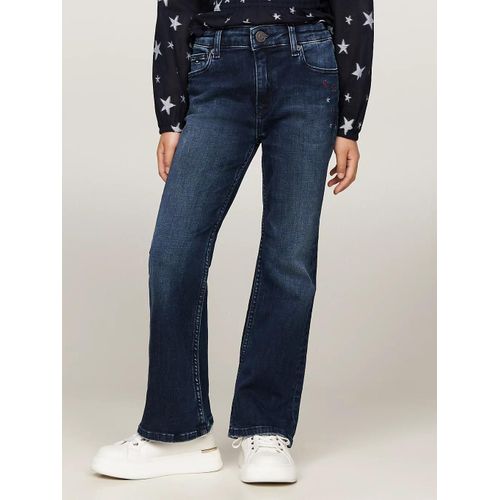 Jean Bootcut À Étoile Brodée Flare Clean Blue Wash/Blueblack - 80 Cm