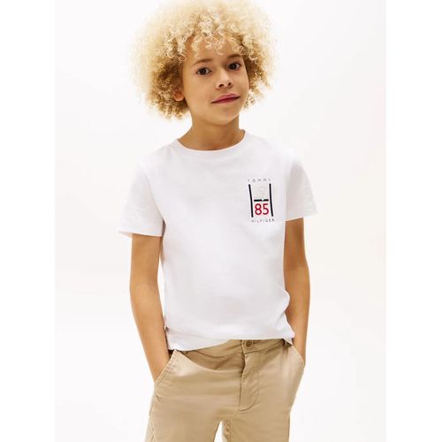 T-Shirt À Logo Graphique Th Graphic Reg Tee Ss/White - 128 Cm