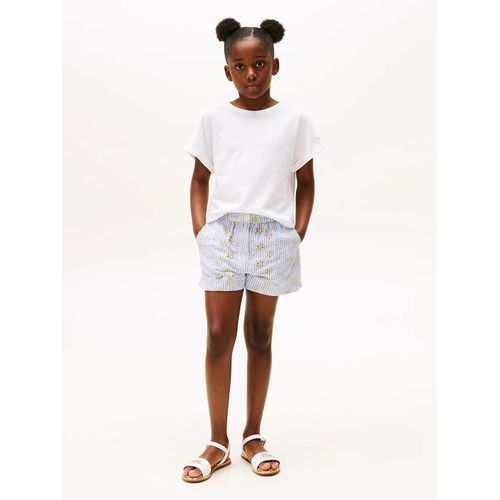 Short À Rayures Et Broderie Anglaise Broderie Anglaise Short/Breezy Blue Aop - 116 Cm