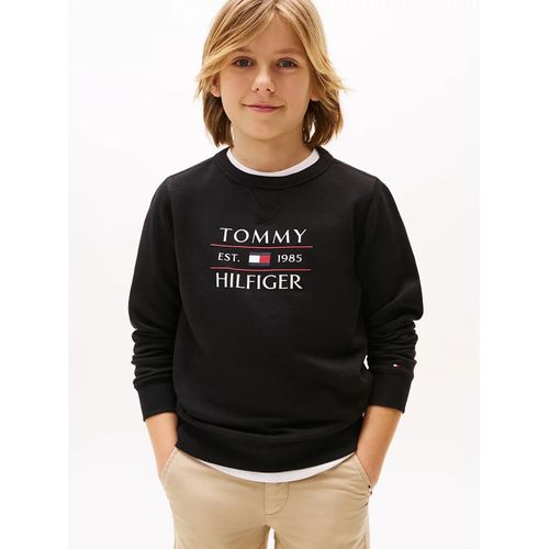 Sweat À Logo Tommy Flag Hilfiger Sweatshirt/Black - 164 Cm