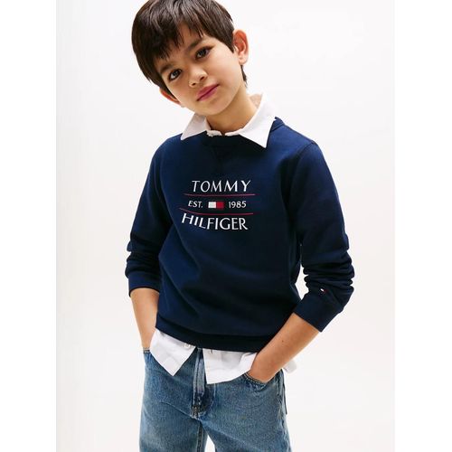 Sweat À Logo Tommy Flag Hilfiger Sweatshirt/Dark Blue - 116 Cm