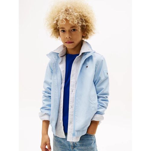 Veste À Capuche Et Écusson Logo Essential Jacket/Sky Blue - 164 Cm