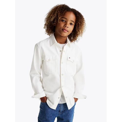 Chemise Coupe Standard En Denim Denim Shirt Ecru Ls/Ecru - 110 Cm