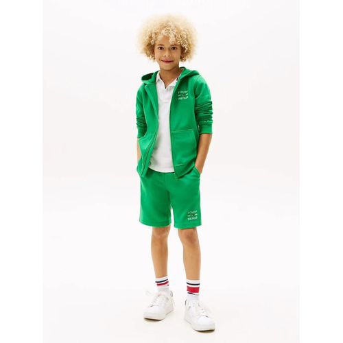 Short En Molleton À Logo Tommy Flag Hilfiger Sweatshort/Radiant Green - 86 Cm